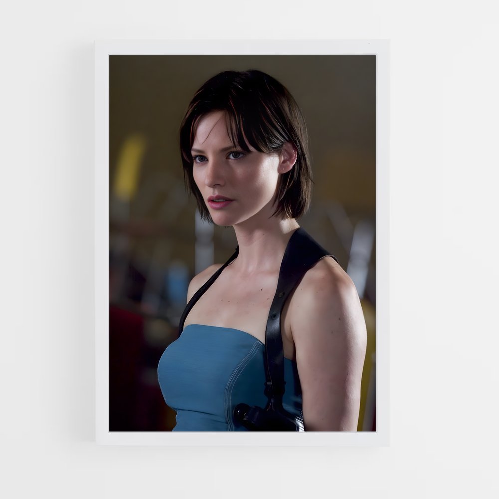 Poster Jill en Bleu – affiche Resident Evil (vue 3)
